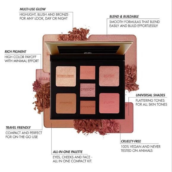 MILANI - NWT - All-Inclusive Eye, Cheek & Face Palette. 110 Light - Medium - Picture 10 of 16